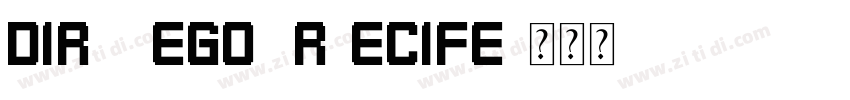 Dirty Ego (R)ecife字体转换